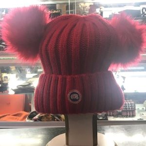 Canada Goose Red Knit Beenie